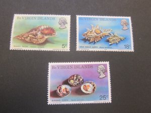 British Virgin Islands 1974 Sc 274-76 MH