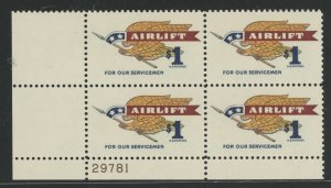 United States #1341 Mint (NH) Plate Block