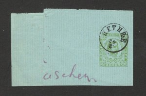 MONTENEGRO - PART OF USED WRAPPER - POSTMARK CETINJE