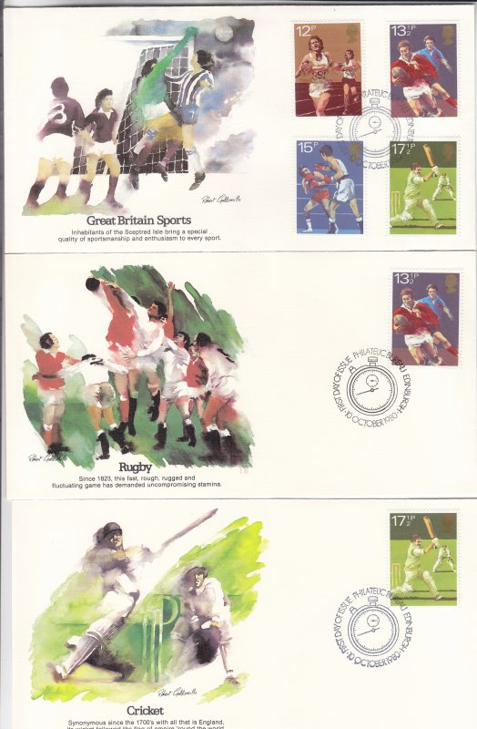 1980, Great Britain: Sports, Grp 5, FDC (S18787)