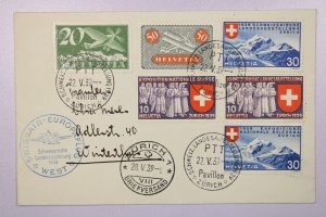 Switzerland 1939 Flight Cover / Better Issues - L39379