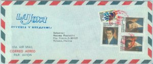 84288 -  HONDURAS  -  POSTAL HISTORY -  Airmail COVER to ITALY 1987 - FLAGS