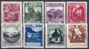 Liechtenstein  #94-101  F-VF Unused   CV $87.90 (Z3161)