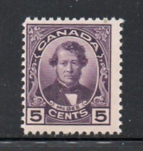 Canada Sc 146 1927 5c d'Arcy McGee stamp mint NH