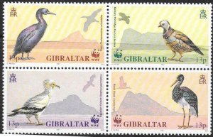 GIBRALTAR SG655a 1991 BIRDS MNH