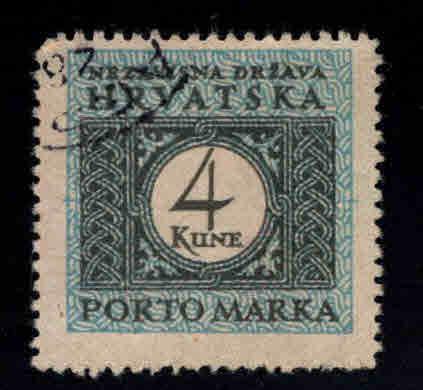 Croatia Scott J14 Used postage due stamp