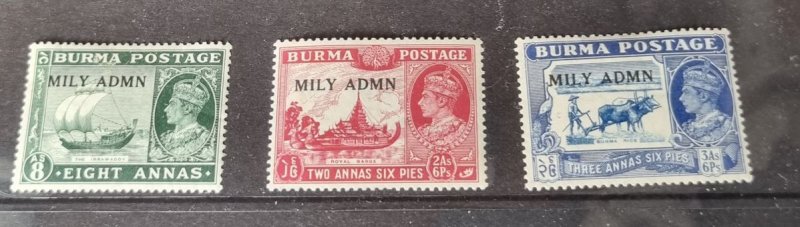 Burma King George VI commemorative Set