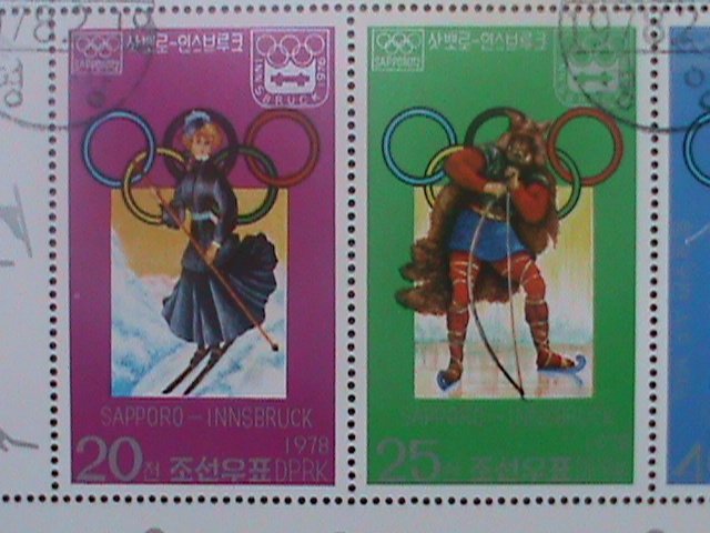 ​KOREA-1978-SC#1667a- OLYMPIC-SAPPORO-INNSBRUCK OG CTO -SHEET- VF-LAST ONE