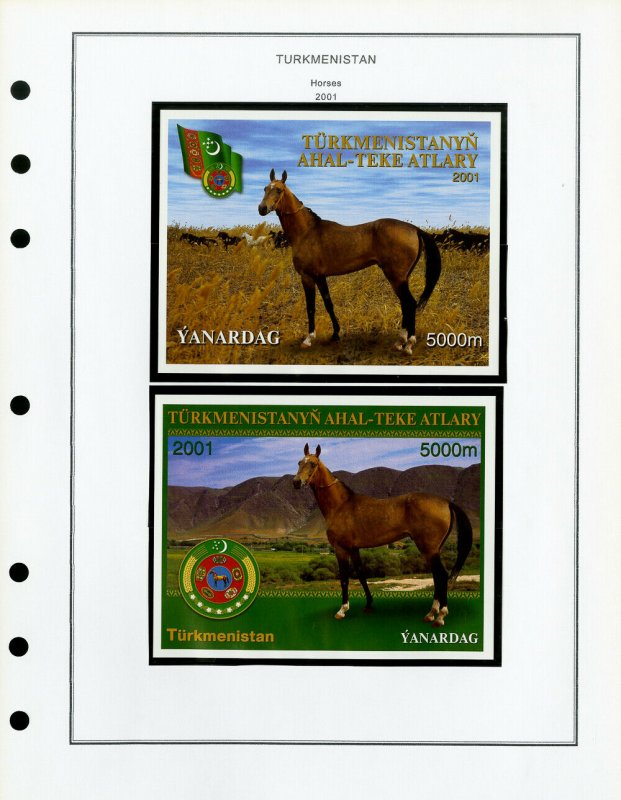 Turkmenistan Mint NH + LH 1992 to 2001 Stamp Collection