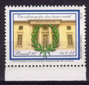 Brazil 1997 Sc#2643 Cent.Brazilian Academy of Literature (1) MNH