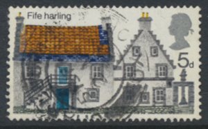 GB  SC# 608   Rural Architecture  Scotland 1970   Used see  scan