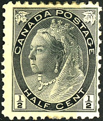 Canada #74 MINT OG HR Crease, Paper on gum