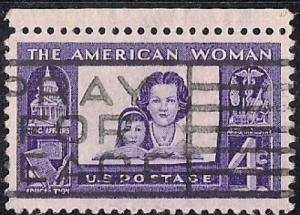 1152 4 cent The American Woman VF used