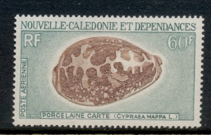 New Caledonia 1970 Sea Shells 60f MLH