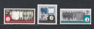 Malta 1968 International Human Rights Year Scott # 381 - 383 MH