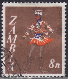 Zambia 43 USED 1968 Vimbuza Dancer