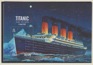 Jersey 2012, 'Titanic miniature Sheet. ,unmounted mint NHM