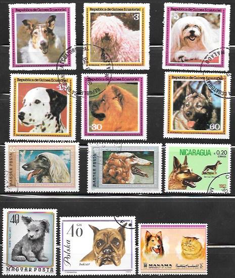 A collection of animal stamps from different countries, such as Poland,  Equatorial Guinea, Cambodia, Bangladesh and others Stock Photo - Alamy