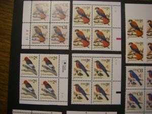 Flaura & Fauna Plate Block collection of 12, 1c - $2 MNH Beauties, CV $44+