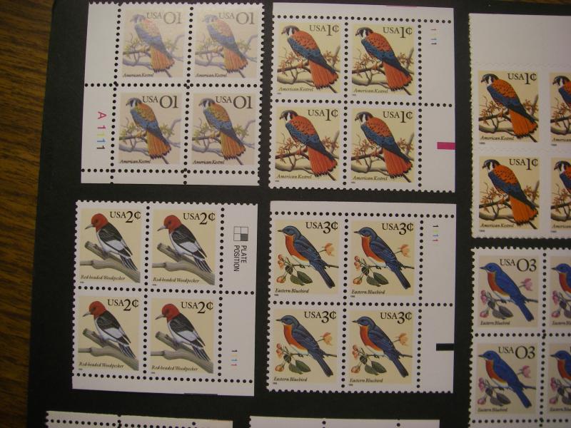 Flaura & Fauna Plate Block collection of 12, 1c - $2 MNH Beauties, CV $44+