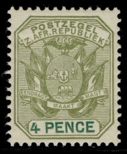 SOUTH AFRICA - Transvaal QV SG221, 4d sage-green & green, NH MINT.