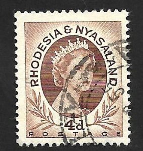 Rhodesia & Nyasaland 1954 - U - Scott #145