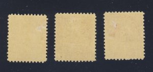 3x Canada Admiral 2c MH Stamps #106-2c shades Guide Value = $75.00