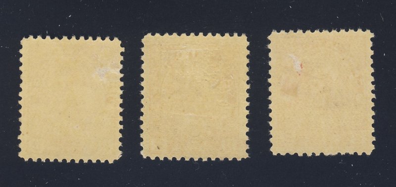 3x Canada Admiral 2c MH Stamps #106-2c shades Guide Value = $75.00