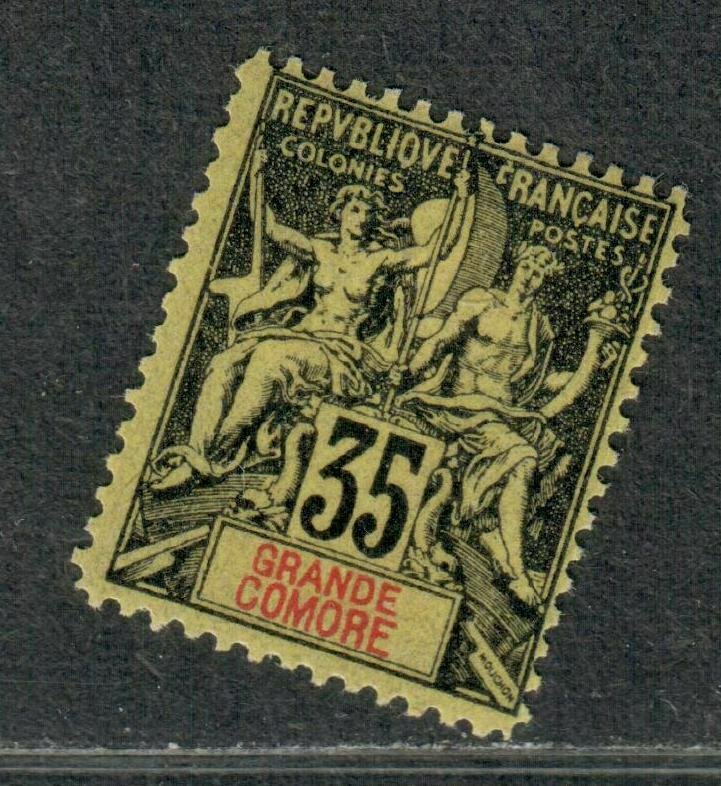 Grand Comoro Sc#13 M/LH/F-VF, Cv. $22