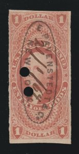 US R67a $1 Entry of Goods Revenue Used w/ Nice Cancel SCV $50