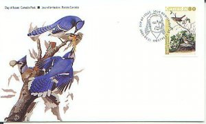 Birds, Canada FDC, 2004,  by J.J. Audubon (CAFDC2040)