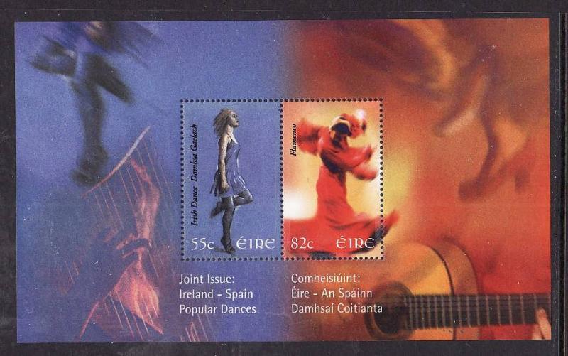 Ireland-Sc#1810-unused NH sheet-Dancers-Joint with Spain-2008-
