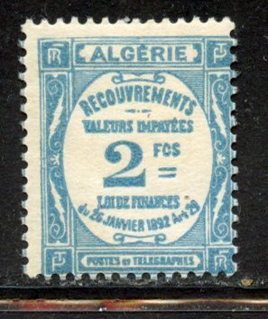 Algeria # J17, Mint Hinge.