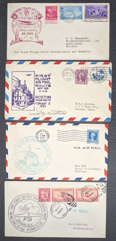 47 1930s cacheted first flight airmail covers [Y.127]