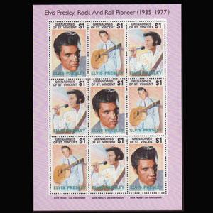 ST.V.G. 1993 - Scott# 1001A Sheet-Elvis Presley NH