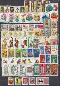 Z5000 JL stamps germany DDR mnh/mh complete sets lot $38.00 + scv