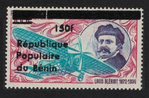 Benin Louis Bleriot pioneer airman Ovpt 1983 MNH MI#T473