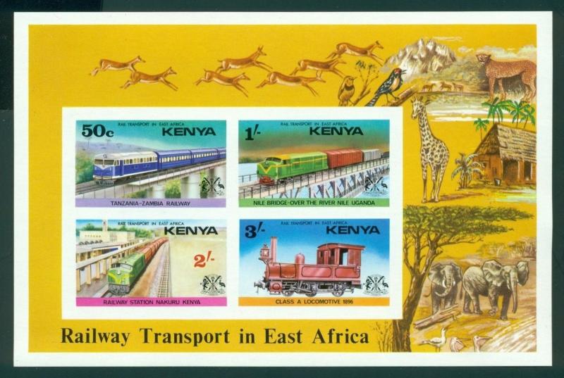 Kenya Scott #67a MNH IMPERF Tanzania-Zambia Railway CV$20+