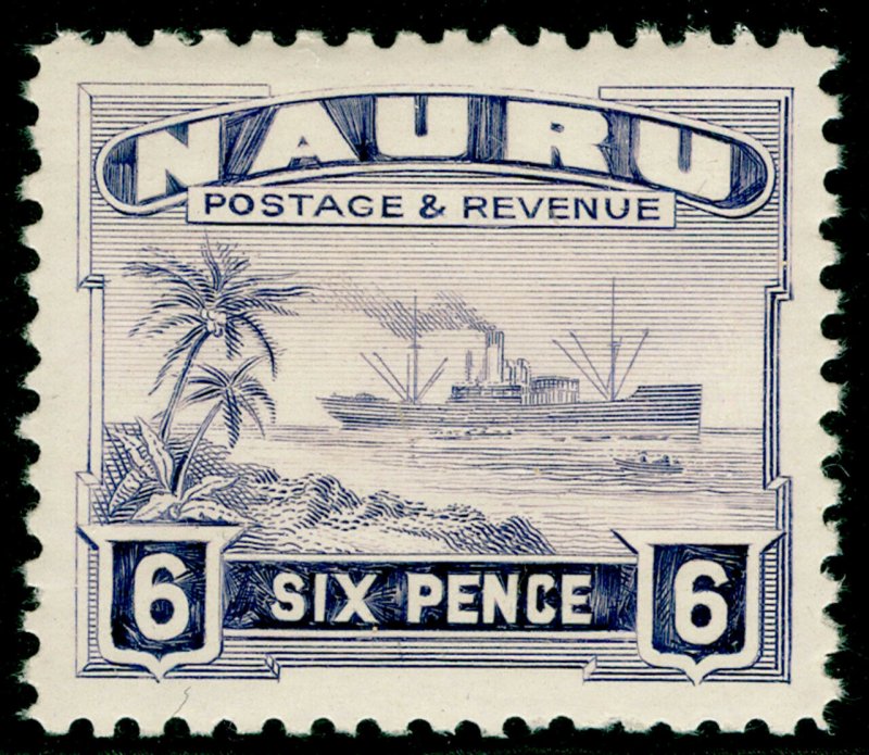 NAURU SG34B, 6d dull violet, VLH MINT. Cat £11.