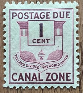 Canal Zone #J25 *MH* Single Postage Due L48