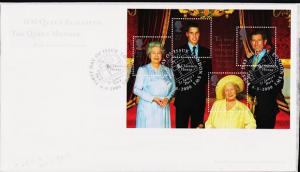 Great Britain. FDC.2000. 100th Birthday Miniature Sheet. Fine Used