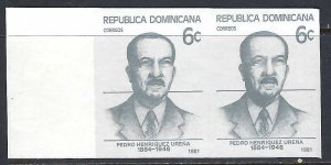 Dominican Republic 847 MNH PAIR IMPERF [D2]-6