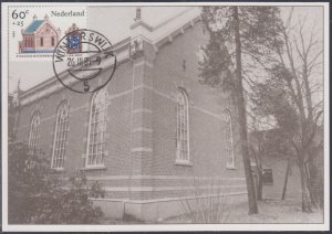 NETHERLANDS Sc # B612.1 MAXIMUM CARD of WINTERSWIJK SYNAGOGUE