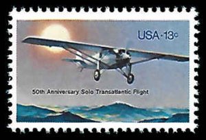PCBstamps   US #1710 13c Lindbergh's Flight, MNH, (37)