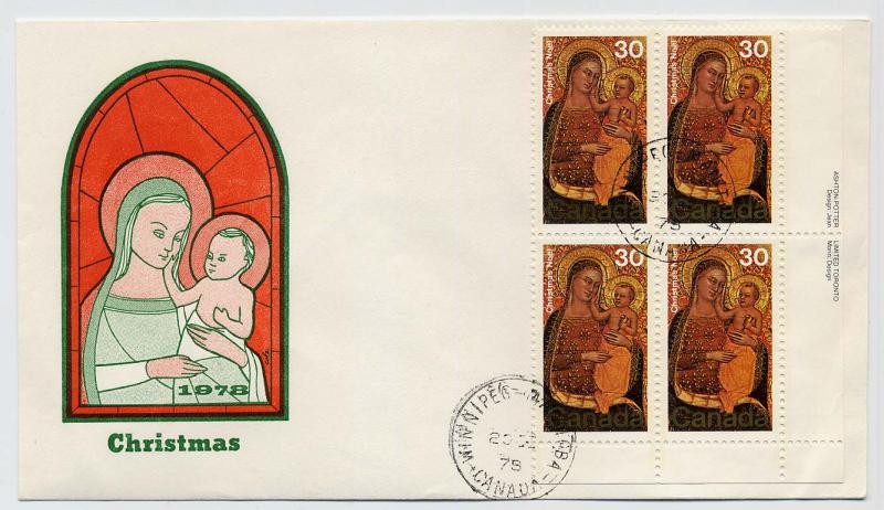 Canada First day cover #775, Christmas