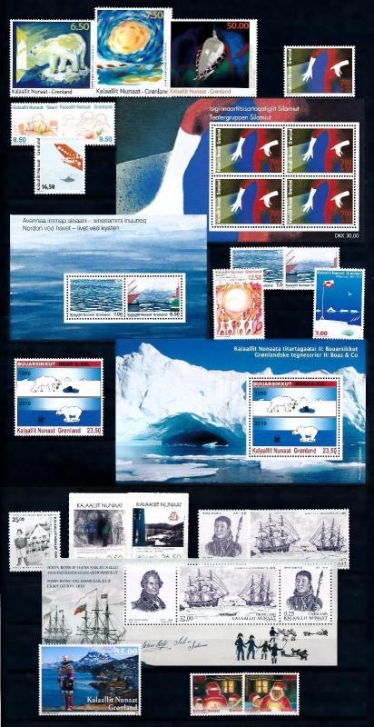 Greenland 2010 Year Set  MNH