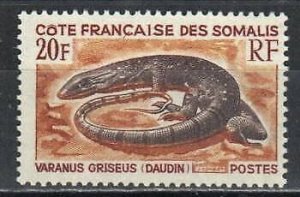 Somali Coast Stamp 309  - Lizard