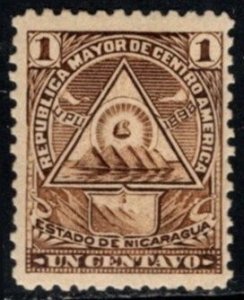 1898 Nicaragua Scott #- 109A 1 Centavo Coat of Arms  No Watermark Unused