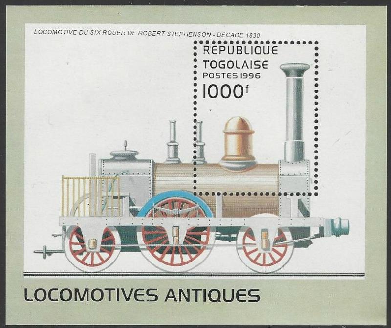 Togo #1783A MNH Souvenir Sheet Locomotive