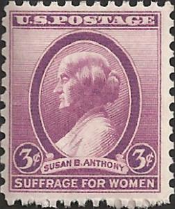 # 784 MNH - SCV-0.25 - SUSAN B. ANTHONY